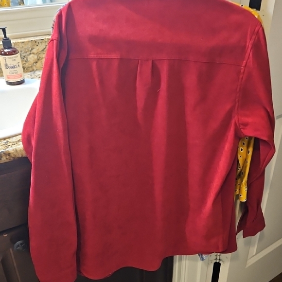 Bay Studio Red Blouse with Button-Down Style - Picture 4 of 4